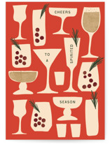 Spirited Individual Holiday Greeting Cards