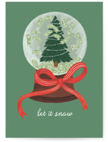 Money Globe Individual Holiday Greeting Cards