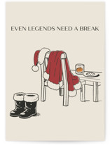 Santa, off duty Individual Holiday Greeting Cards