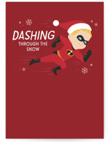 The Incredibles Dash Individual Holiday Greeting Cards