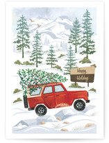 Rocky Road Christmas Individual Holiday Greeting Cards