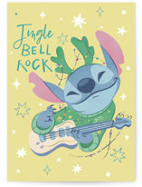 Disney Stitch's Jingle Bell Rock Individual Holiday Greeting Cards