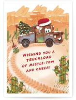 Disney and Pixar's Cars Mistle-tow Mater Individual Holiday Greeting Cards