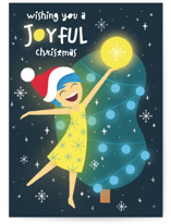Disney and Pixar's Joy Christmas Tree Individual Holiday Greeting Cards