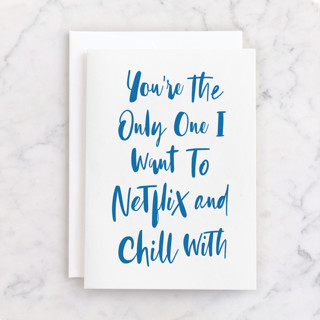 Netflix and Chill Individual Just Because Greeting Cards