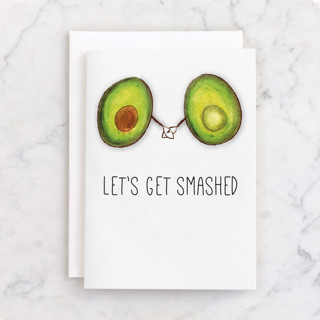Smashed Individual Just Because Greeting Cards