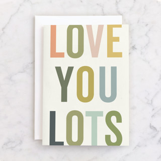 love you lots (and lots) Individual Just Because Greeting Cards