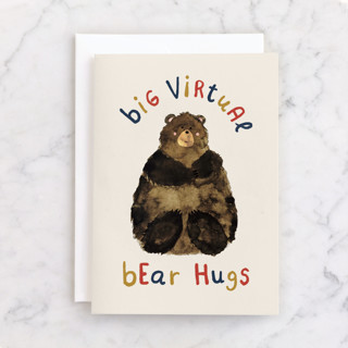 Virtual Bear Hugs Individual Just Because Greeting Cards