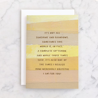 no filter friend Individual Just Because Greeting Cards