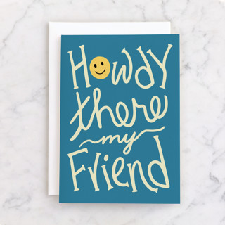 Howdy Individual Just Because Greeting Cards