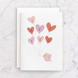 Love Balloons Individual Just Because Greeting Cards