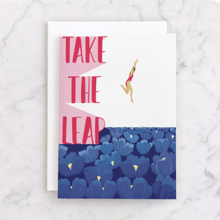 Take The Leap Individual Just Because Greeting Cards