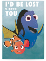Disney and Pixar's Nemo and Dory Individual Just Because Greeting Cards