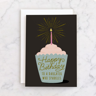 birthday sparkles Individual Kid's Birthday Greeting Cards