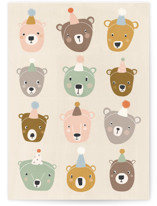 Beary Happy Individual Kid's Birthday Greeting Cards