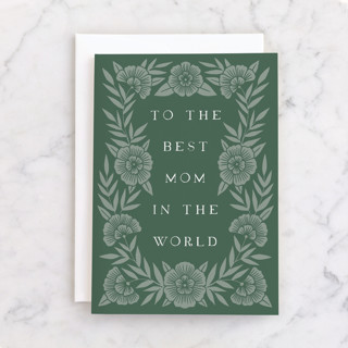 Bold Floral Mom Individual Mother's Day Greeting Cards