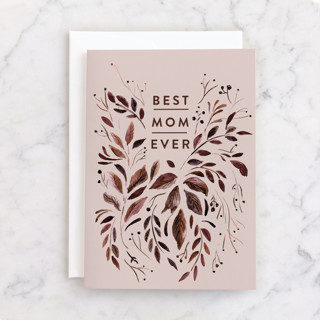 Natural Leaves Individual Mother's Day Greeting Cards