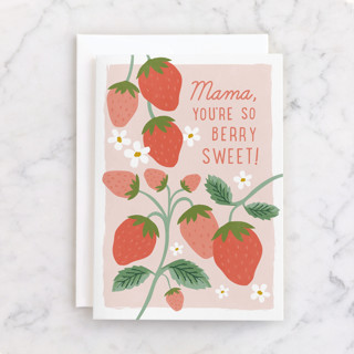 berry sweet mama Individual Mother's Day Greeting Cards