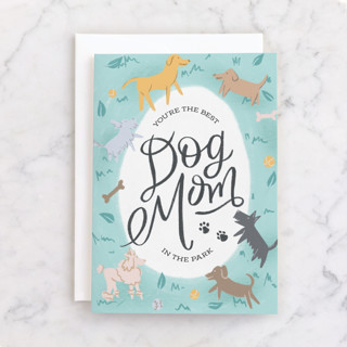 Best Dog Mom Individual Mother's Day Greeting Cards