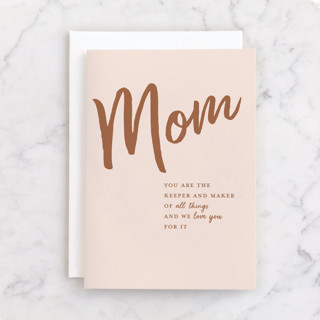 Of All Things Individual Mother's Day Greeting Cards