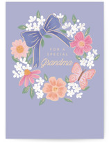 Flower Wreath Individual Mother's Day Greeting Cards