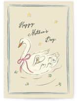 Swan Mom Individual Mother's Day Greeting Cards