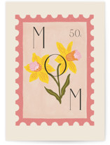Daffodil Postage Individual Mother's Day Greeting Cards