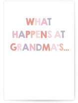 What happens at Grandma's Individual Mother's Day Greeting Cards
