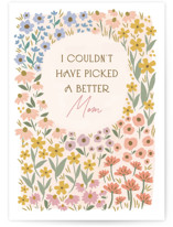 flower garden Individual Mother's Day Greeting Cards
