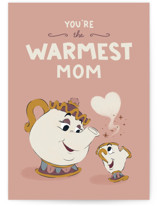 Disney's Mrs. Potts & Chip Warmest Mom Individual Mother's Day Greeting Cards