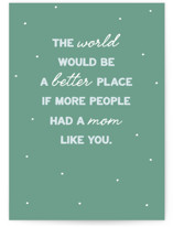 Better place Individual Mother's Day Greeting Cards