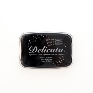 Delicata Black Shimmer Ink Pad Ink Pads