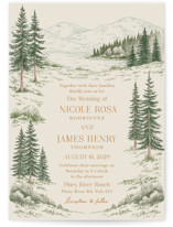 Whispering Pines Wedding Invitations