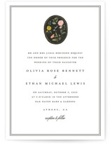botanical cameo Wedding Invitations