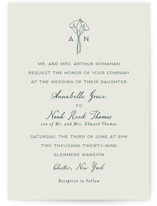 Pair of Calla Lilies Wedding Invitations