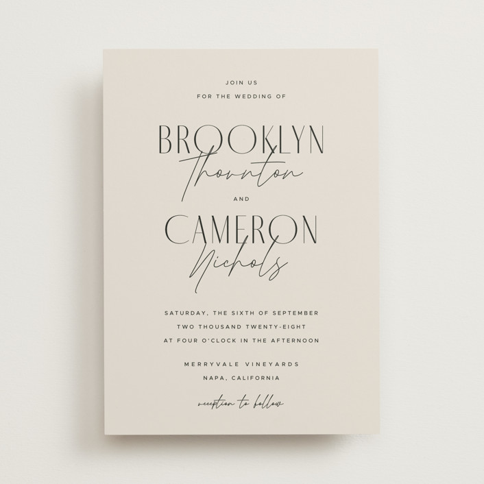 Arabilla Overlap Wedding Invitations by Kelly Schmidt | Minted