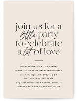 Little party big love Wedding Invitations