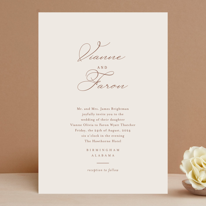 Delicate Names Wedding Invitations by Jessica Williams Minted