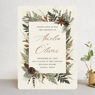 Woodland Garden Wedding Invitations