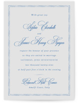 Amalfi Blue Wedding Invitations