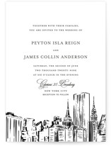 New York Skyline Wedding Invitations