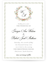 Monogramed Wedding Invitations