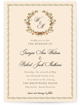 Monogramed Wedding Invitations