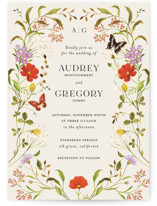 Wild meadow Wedding Invitations