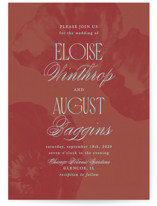 Maximalist Poppies Wedding Invitations