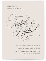 Scripted Names Wedding Invitations