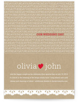 Our Wedding Day Wedding Invitations