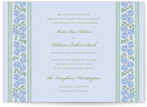 Hydrangea Vines Wedding Invitations