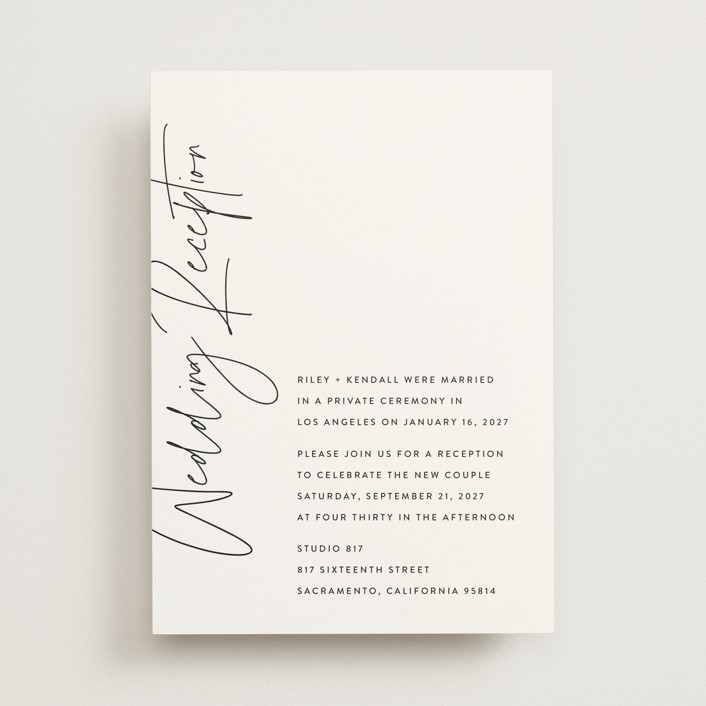 printed Wedding Invitations by JoAnn Jinks Minted