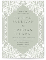 Lace Trim Wedding Invitations